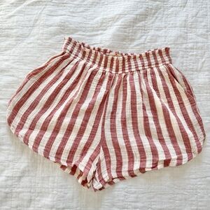 Marine Layer Corinne Double Cloth Shorts XL Stripes